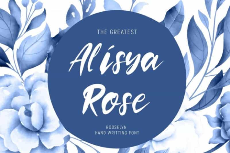 Rooselyn Script Font Image 2