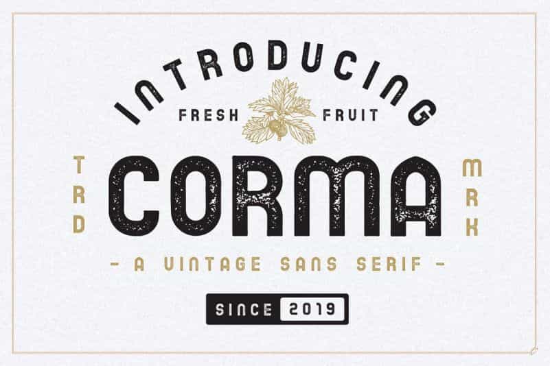 Corma Vintage Sans Font Image 1