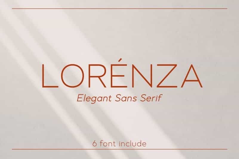 Lorenza Elegant Sans Font Family Image 1