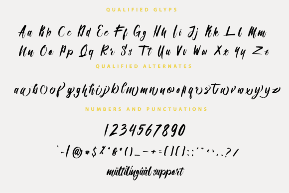 Qualified Script Font Image 3