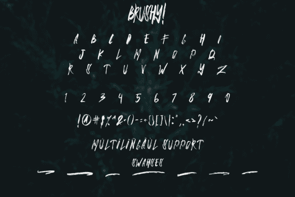 Brushy Brush Font Image 3