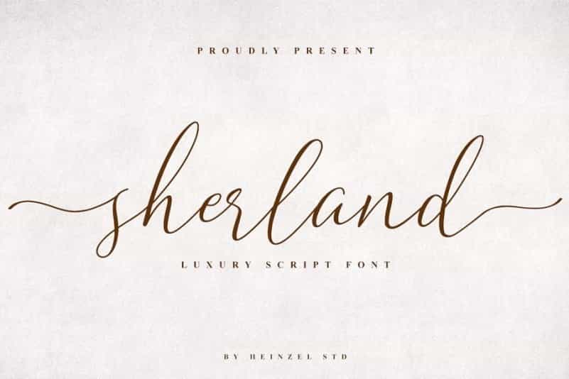 Sherland Handwritten Font Image 1