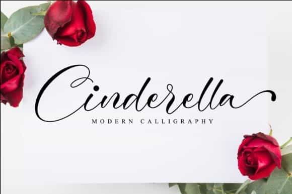 Cinderella Modern Calligraphy Font Image 1
