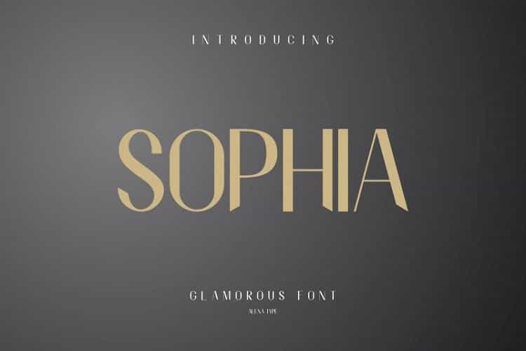 Sophia Sans Serif Font Image 1