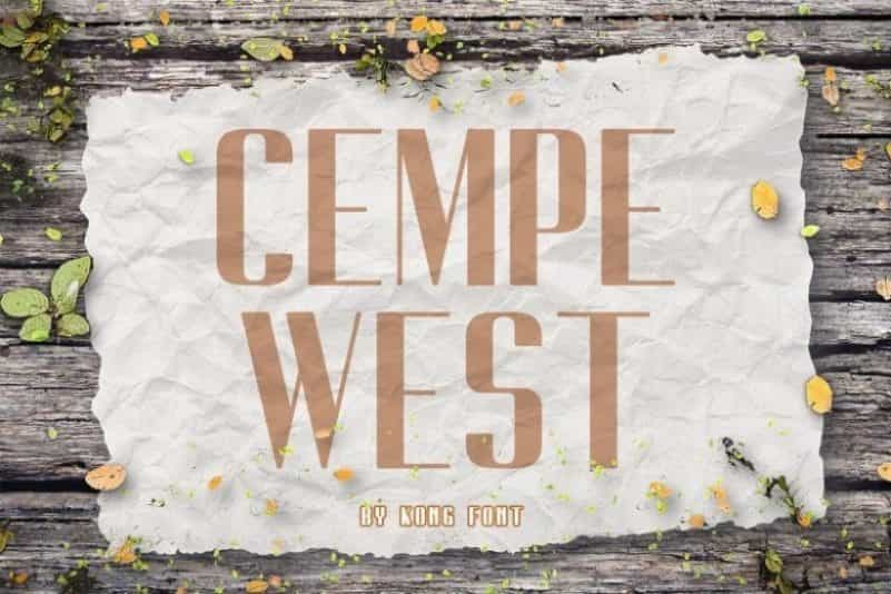 Cempe West Sans Font Image 1