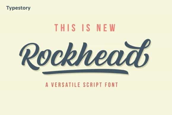 Rockhead Script Font Image 1