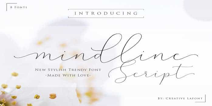 Mindline Script Font Image 1