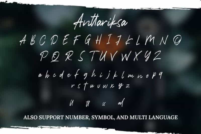 Anttariksa Brush Script Font Image 3