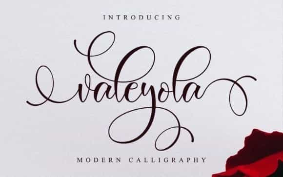Valeyola Calligraphy Font Image 1