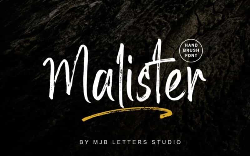 Malister Brush Font Image 1