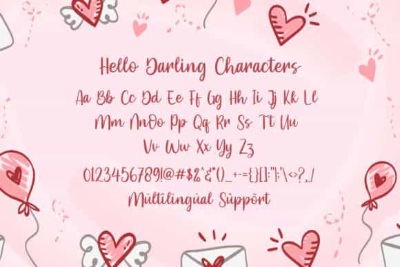 Hello Darling Script Font Image 3