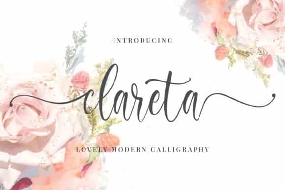 Clareta Modern Calligraphy Font Image 1