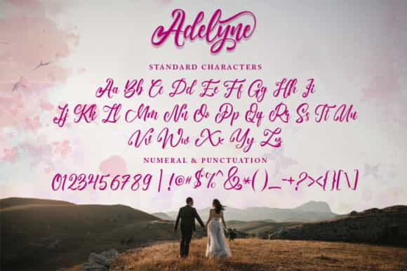 Adelyne Calligraphy Font Image 3
