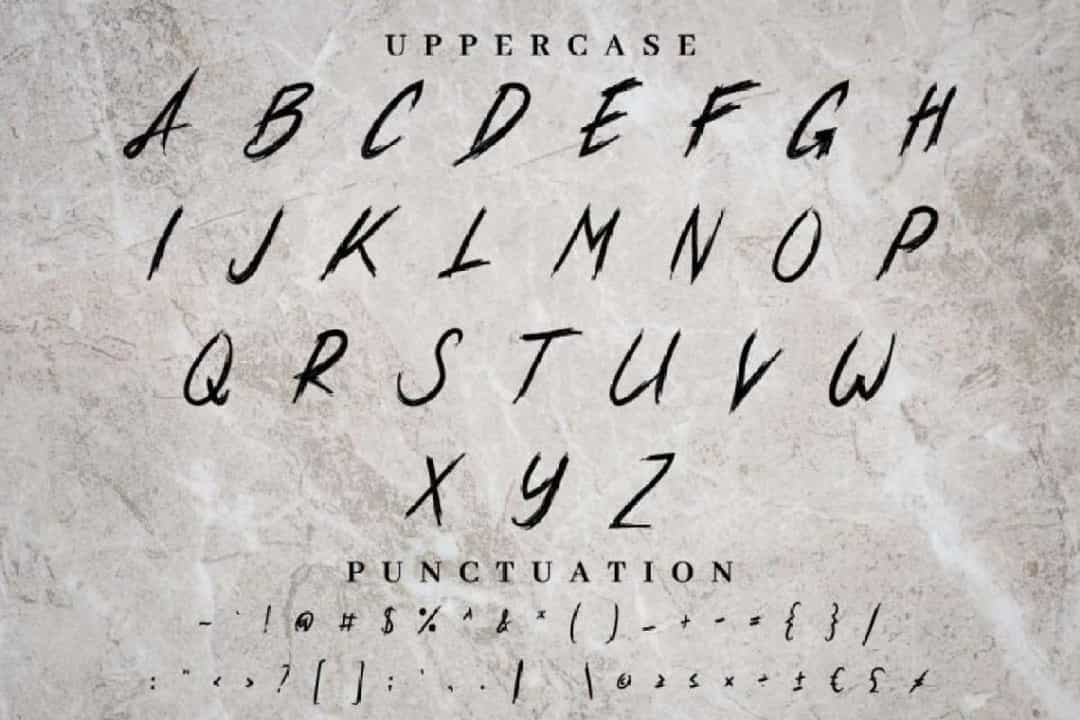 Xander Bruce Brush Font Image 3