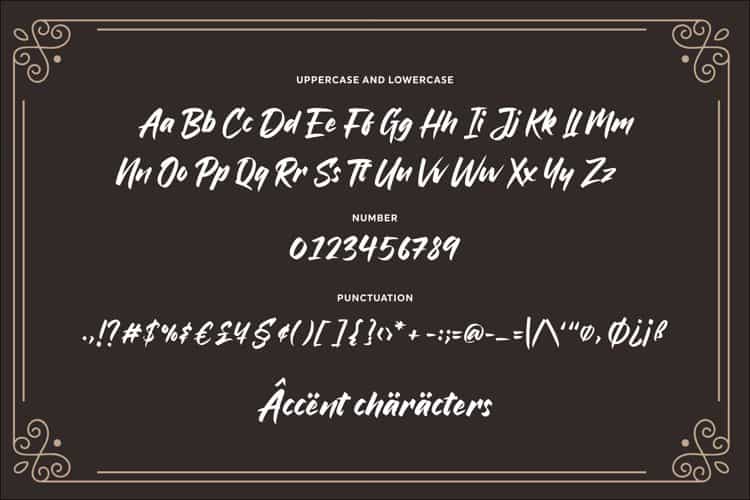 Bratt Graner Handbrush Font Image 3