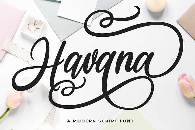 Havana Calligraphy Font Image 1