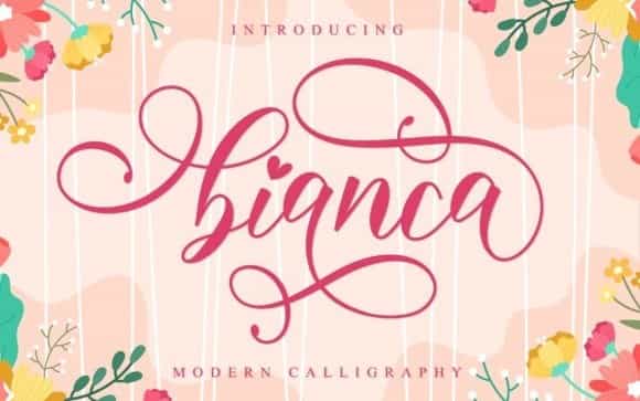 Bianca Calligraphy Font Image 1