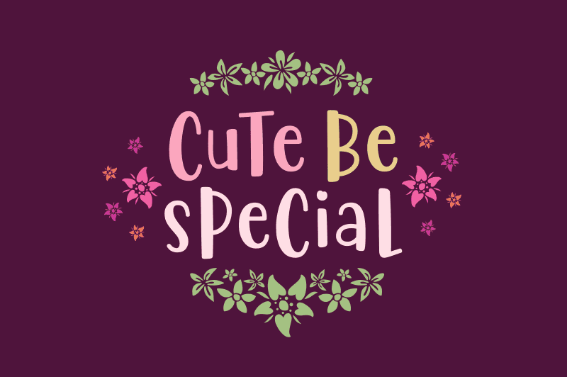 Cute Be Special Font Image 1