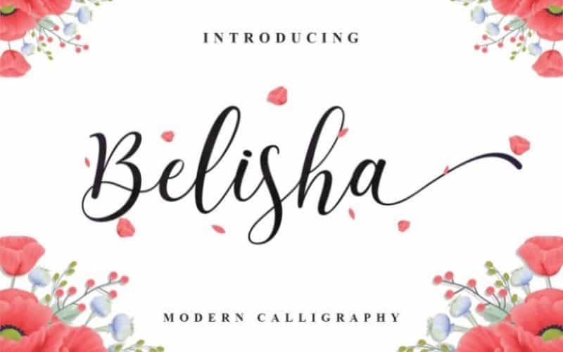 Belisha Calligraphy Font Image 1