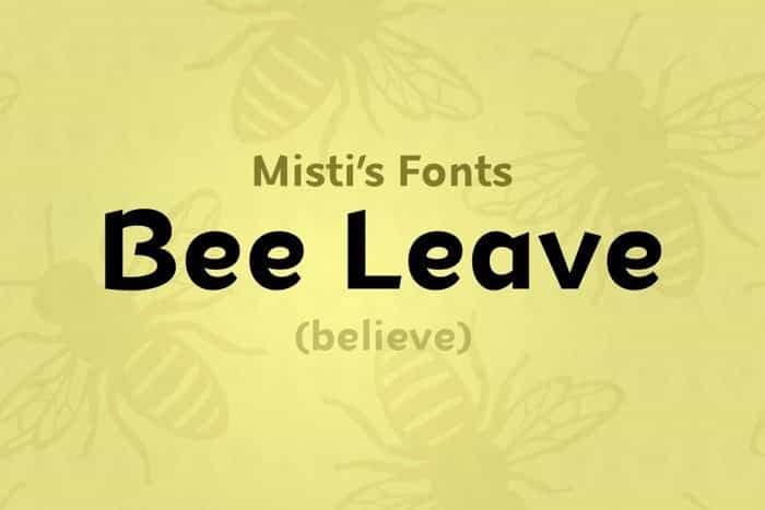 Bee Leave Sans Font Image 1