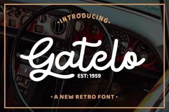 Gatelo Retro Font Image 1