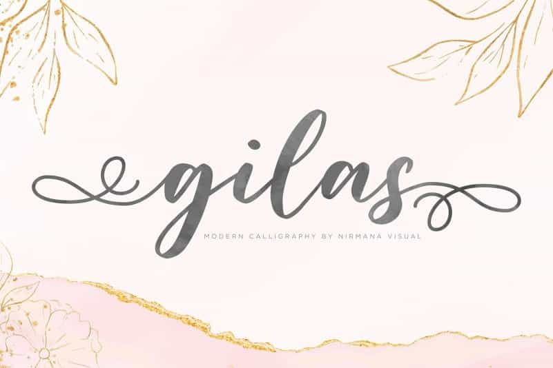 Gilas Modern Calligraphy Font Image 1