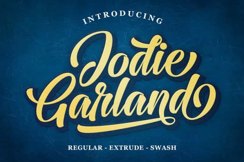 Jodie Garland Script Font Image 1