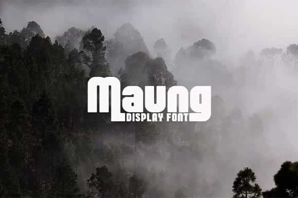 Maung Display Font Image 1