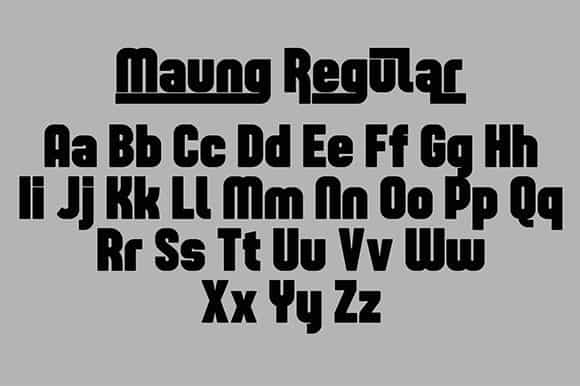 Maung Display Font Image 3