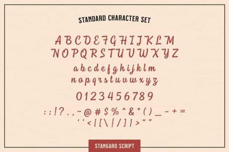 Stangard Handbrush Font Image 3