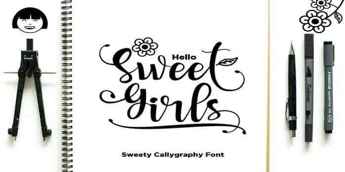 Sweet Girls Font Image 1