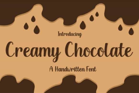 Creamy Chocolate Script Font Image 1