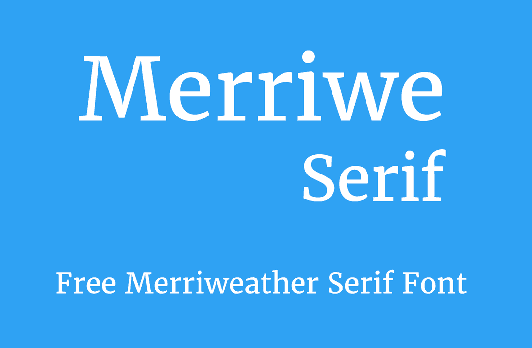 Merriweather Font Family Free Image 3