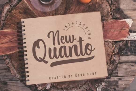Quanto Modern Script Font Image 1
