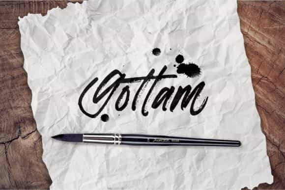 Gottam Hand Drawn Script Font Image 1