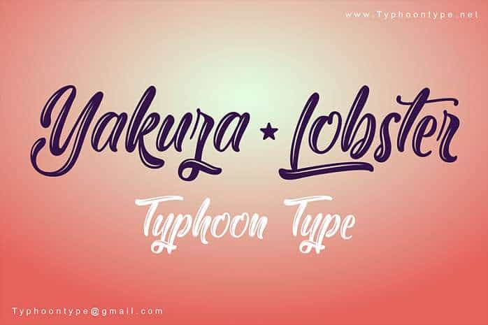 Yakuza Lobster Font Image 1