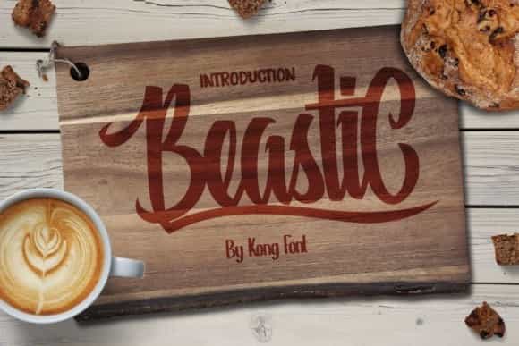 Beastic Script Font Image 1