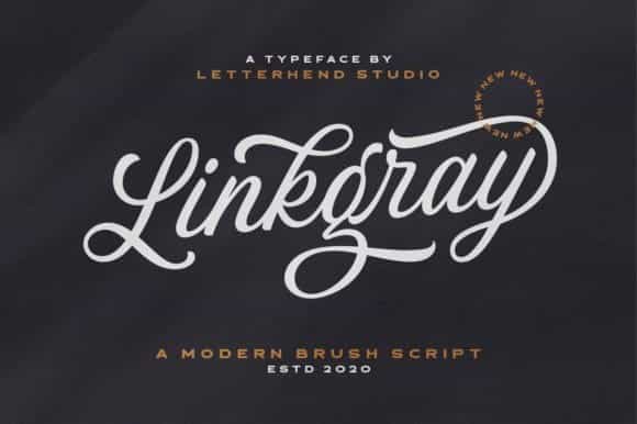 Linkgray Modern Script Font Image 1