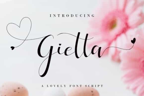 Gietta Calligraphy Font Image 1