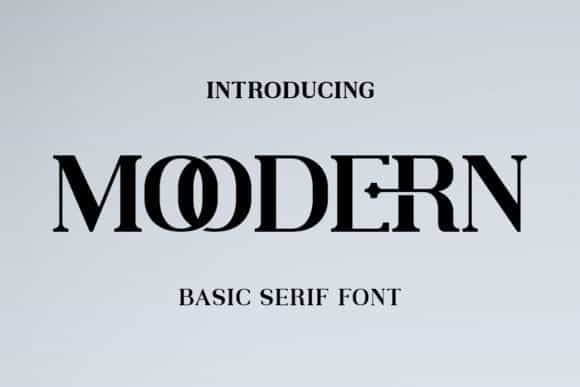 Moodern Serif Font Image 1