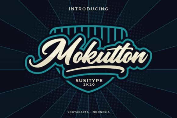 Mokutton Calligraphy Font Image 1