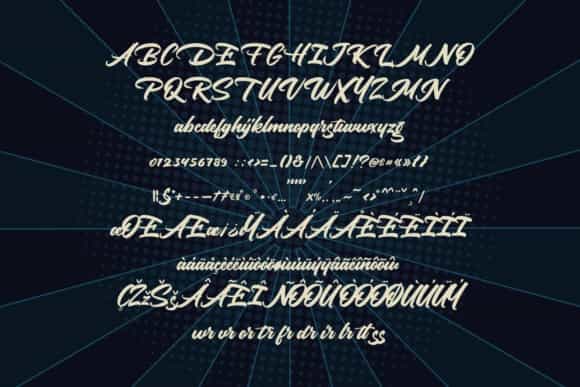 Mokutton Calligraphy Font Image 3