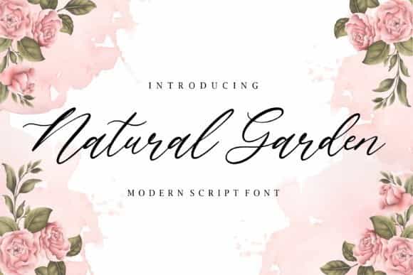 Natural Garden Script Font Image 1