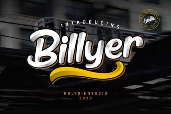 Billyer Dispaly Font Image 1