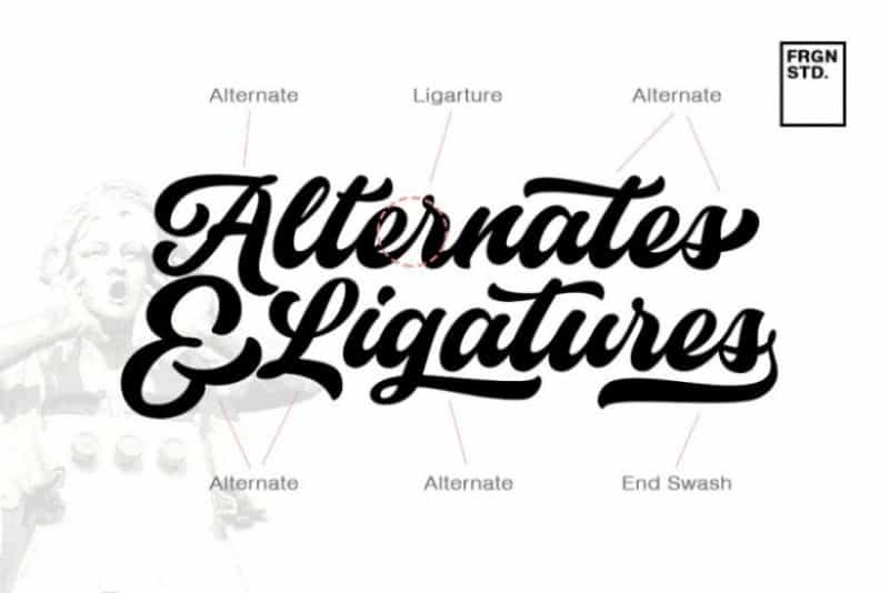 Historia Vintage Script Font Image 3
