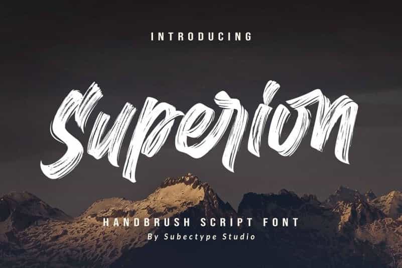 Superion Brush Script Font Image 1