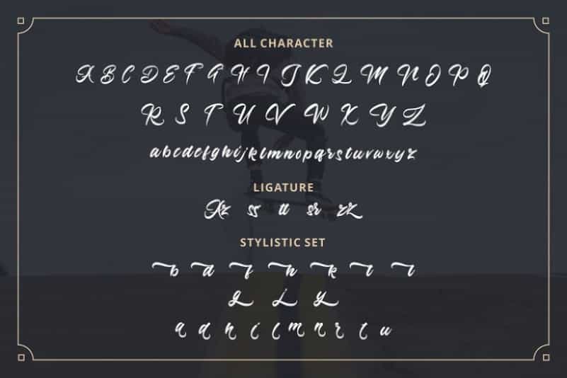 Azingdar Retro Bold Script Font Image 3