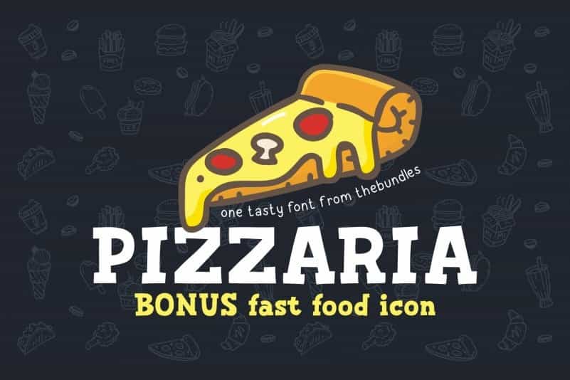PIZZARIA Slab Serif Font Image 1