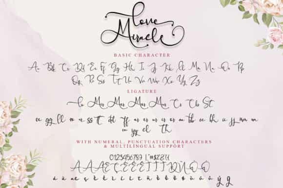 Love Miracle Calligraphy Font Image 3