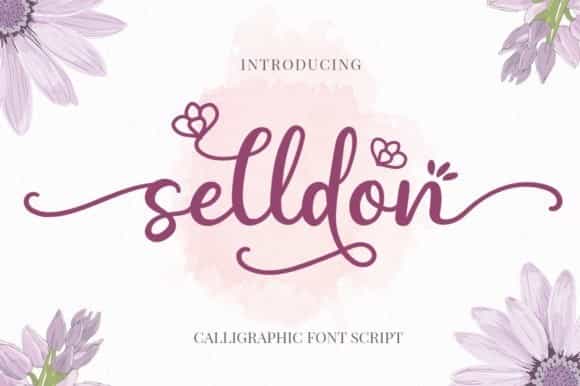 Selldon Modern Calligraphy Font Image 1